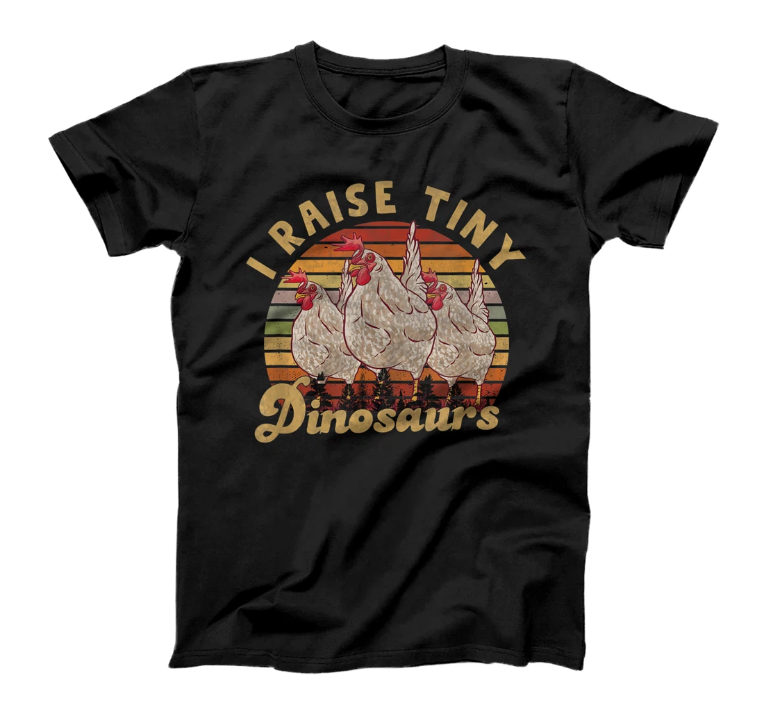 Personalized I Raise Tiny Dinosaurs Vintage Retro Funny Chicken lover T-Shirt, Kid T-Shirt and Women T-Shirt