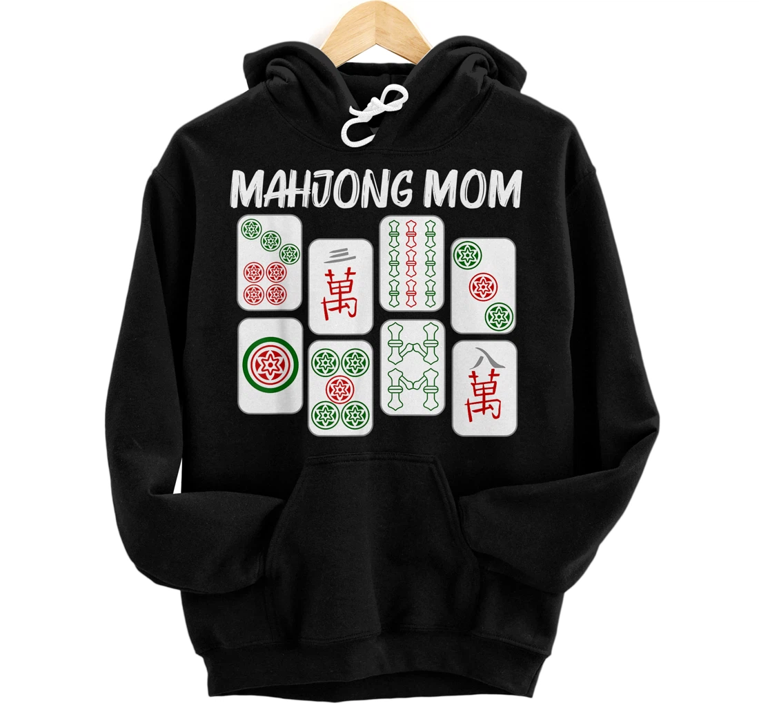 Personalized Funny Mahjong Gift For Mom Mother Tile Game Lover Players Pullover Hoodie