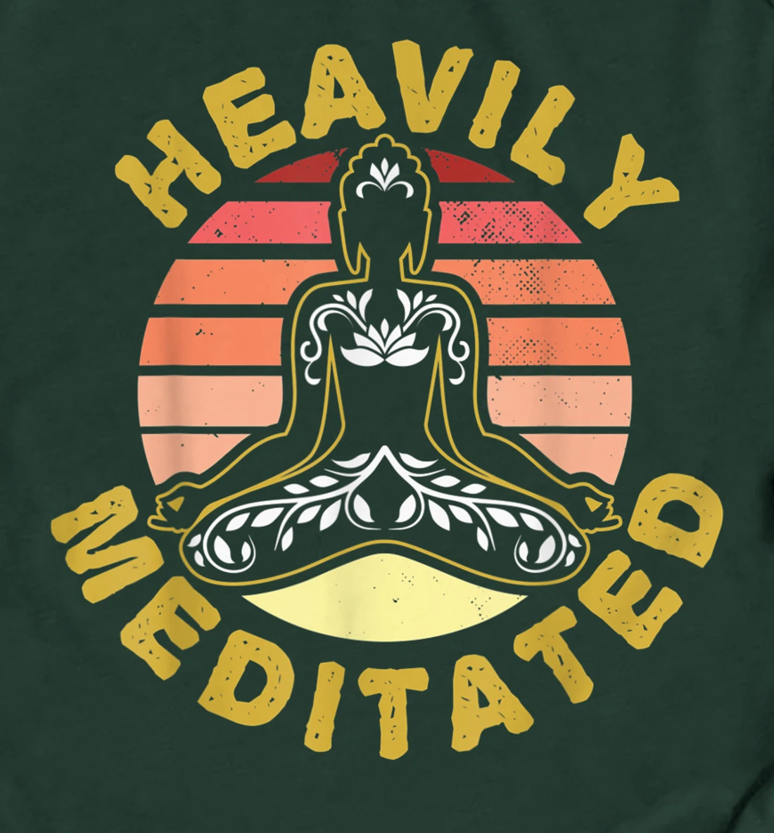 Heavily Meditated Gift for a Funny Meditation Fan Long Sleeve T-Shirt - All  Star Shirt