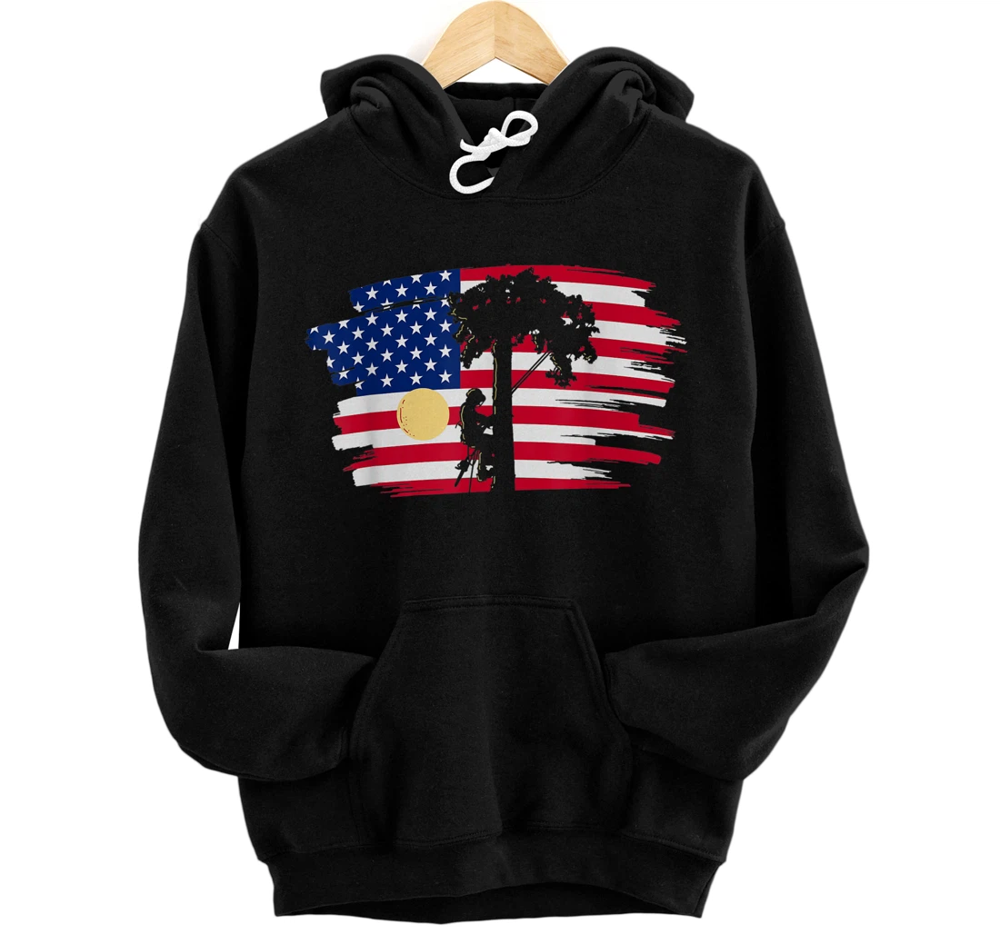 Personalized 4th of July 2021 or Independence day or 4th of July arborist Pullover Hoodie