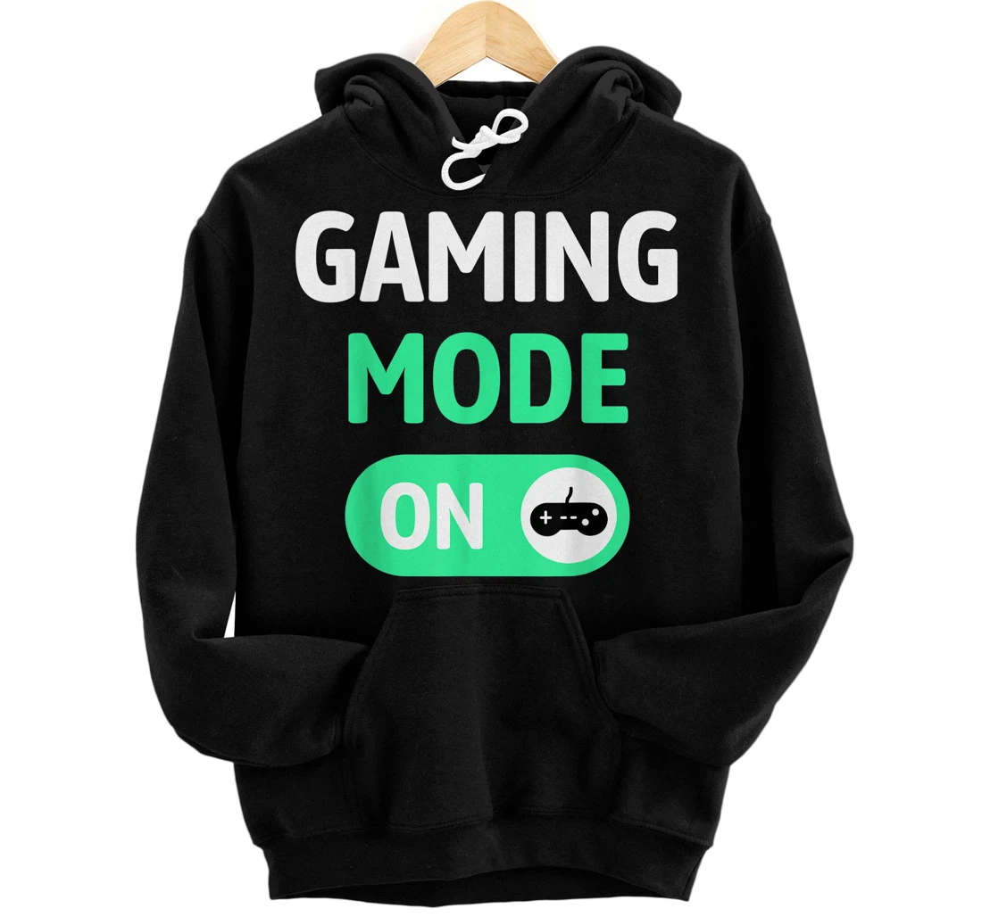 Personalized Gaming Mode On - Video Games - Funny Gamer Activated Pullover Hoodie