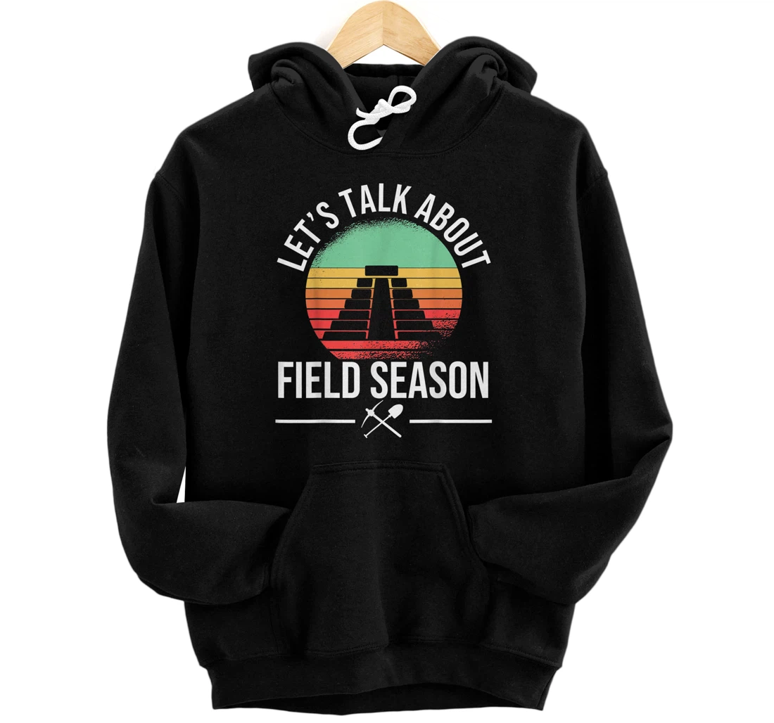 Personalized Archaeology Vintage Field Season Fossil Dinos Archaeologist Pullover Hoodie