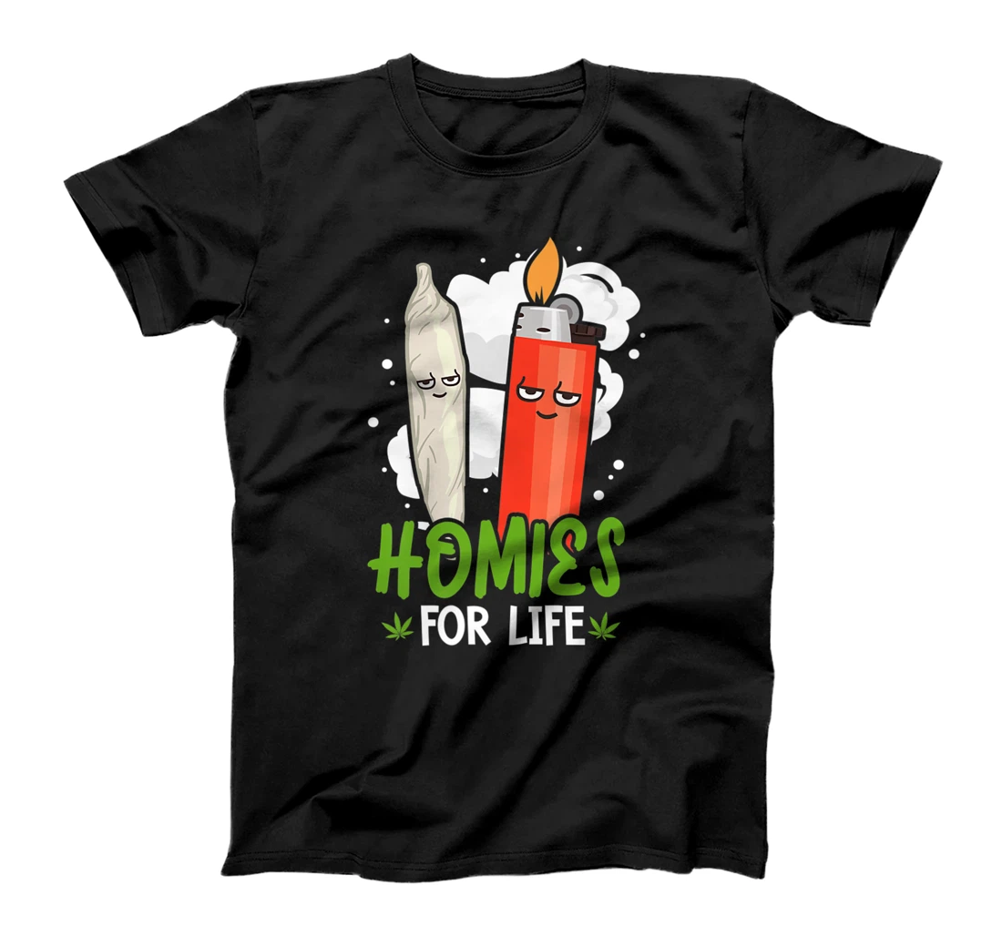 Personalized Homies For Life Marijuana Weed Cannabis 420 Premium T-Shirt, Women T-Shirt