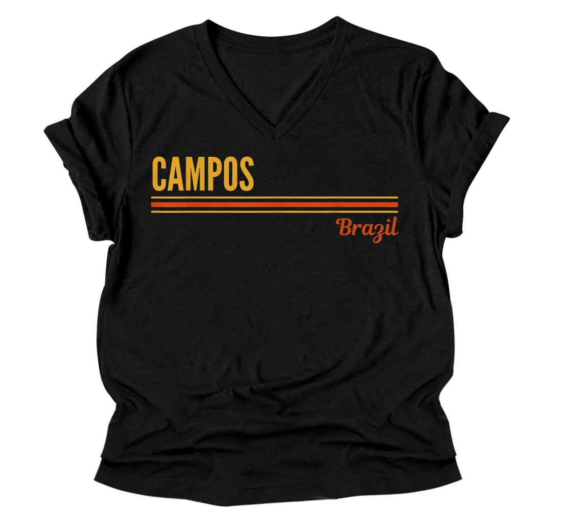 Campos Brazil V-Neck T-Shirt