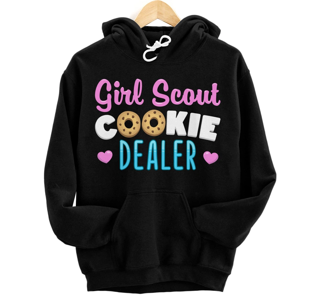 Scout for Girls Cookie Dealer Outfit Funny Scouting Family Pullover Hoodie