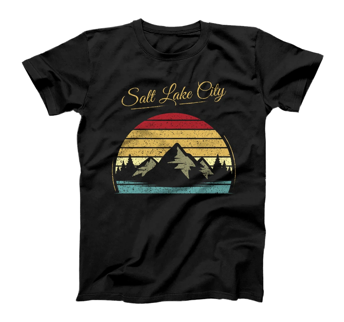 Salt Lake City Utah - Vintage Hiking Outdoors Nature Woods Long Sleeve T-Shirt