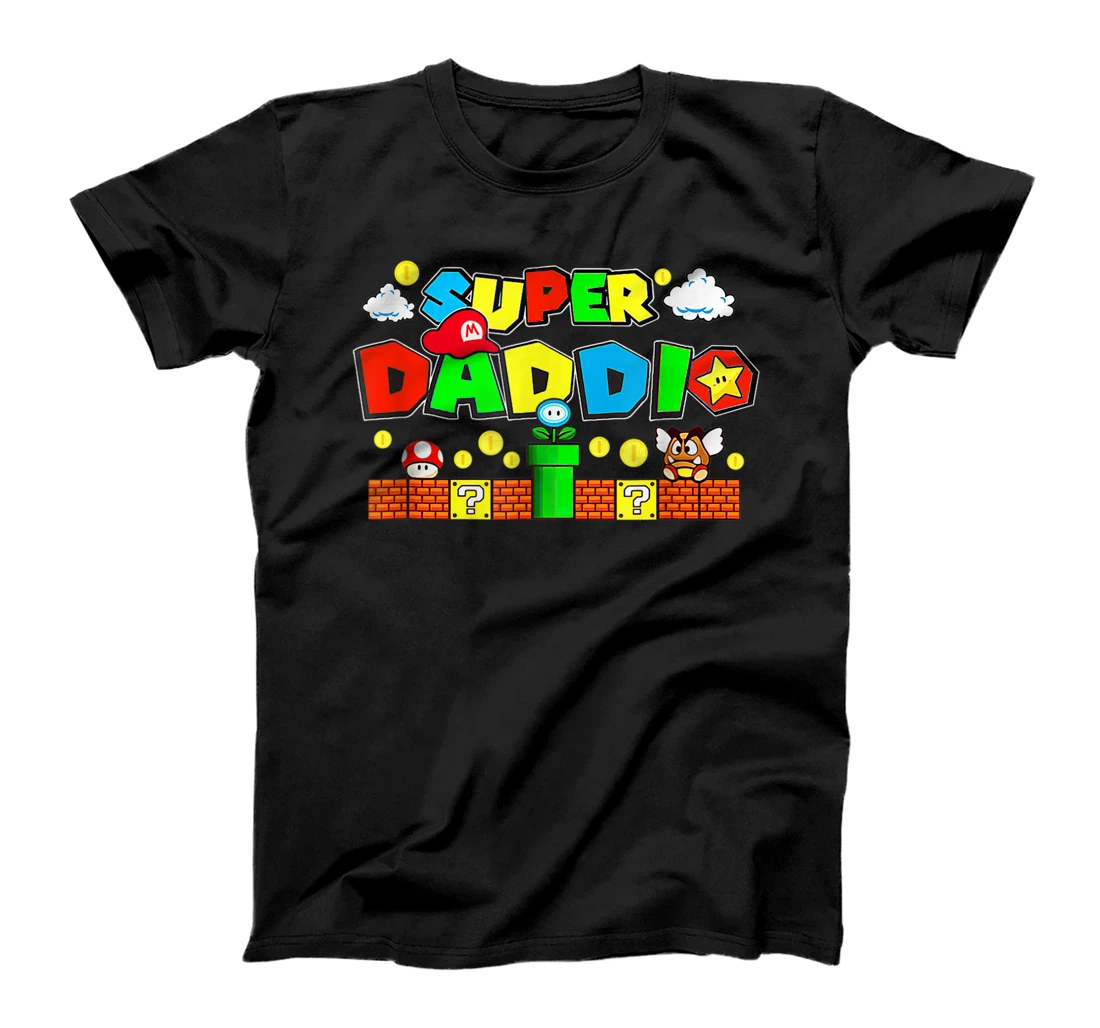 Personalization Super Dad.dio Funny Video Gaming For Father T-Shirt, Women T-Shirt