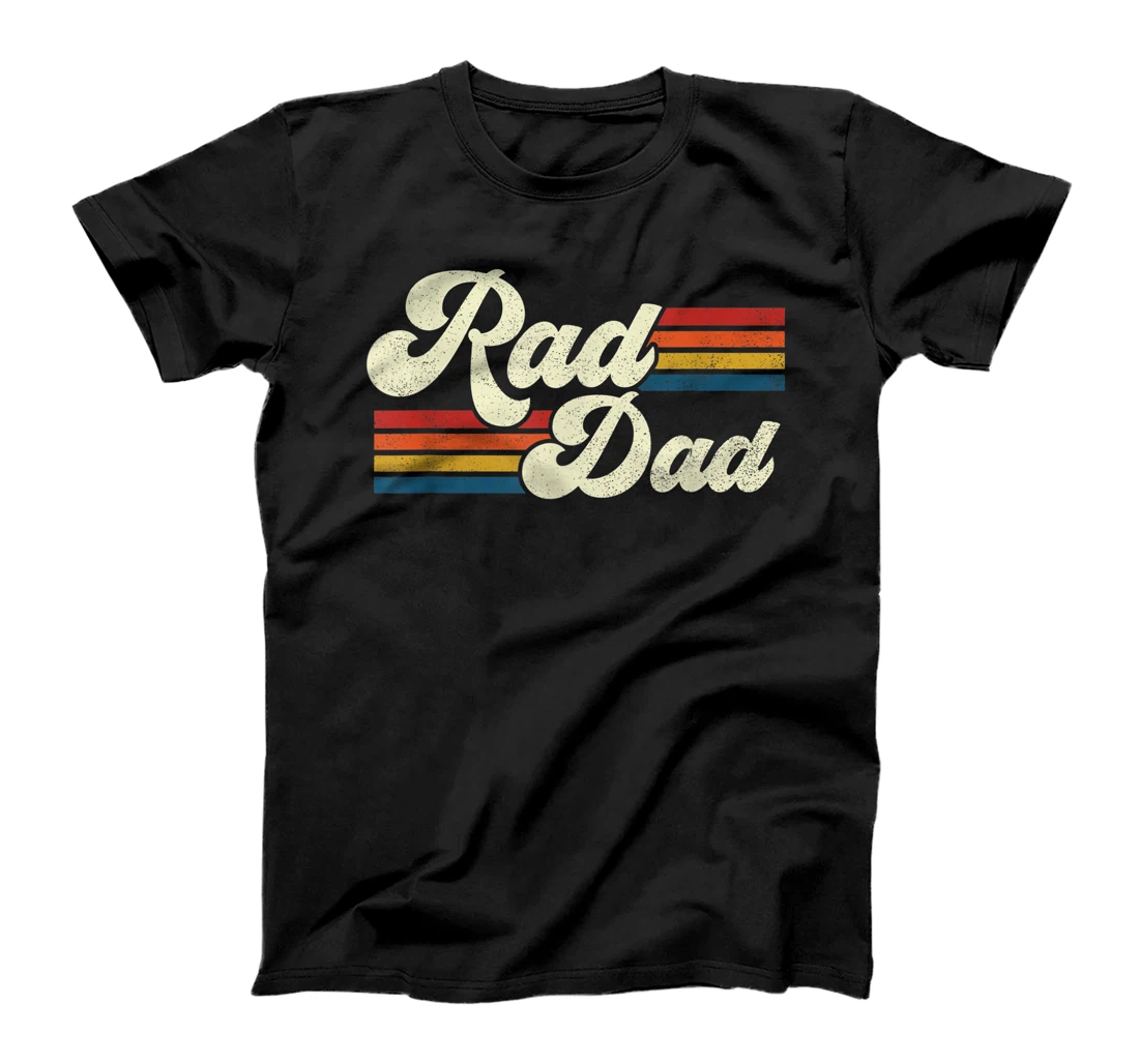 Mens Rad Dad Retro Fathers Day Top T-Shirt