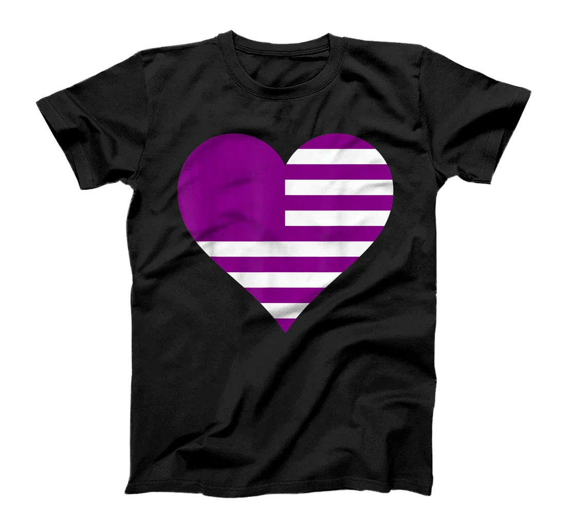 Personalized Purple Military Support Children T-Shirt, Women T-Shirt