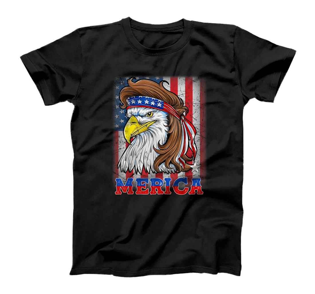 Personalized 4th Of July Patriotic Eagle Mullet Shirt American Flag USA T-Shirt, Kid T-Shirt and Women T-Shirt