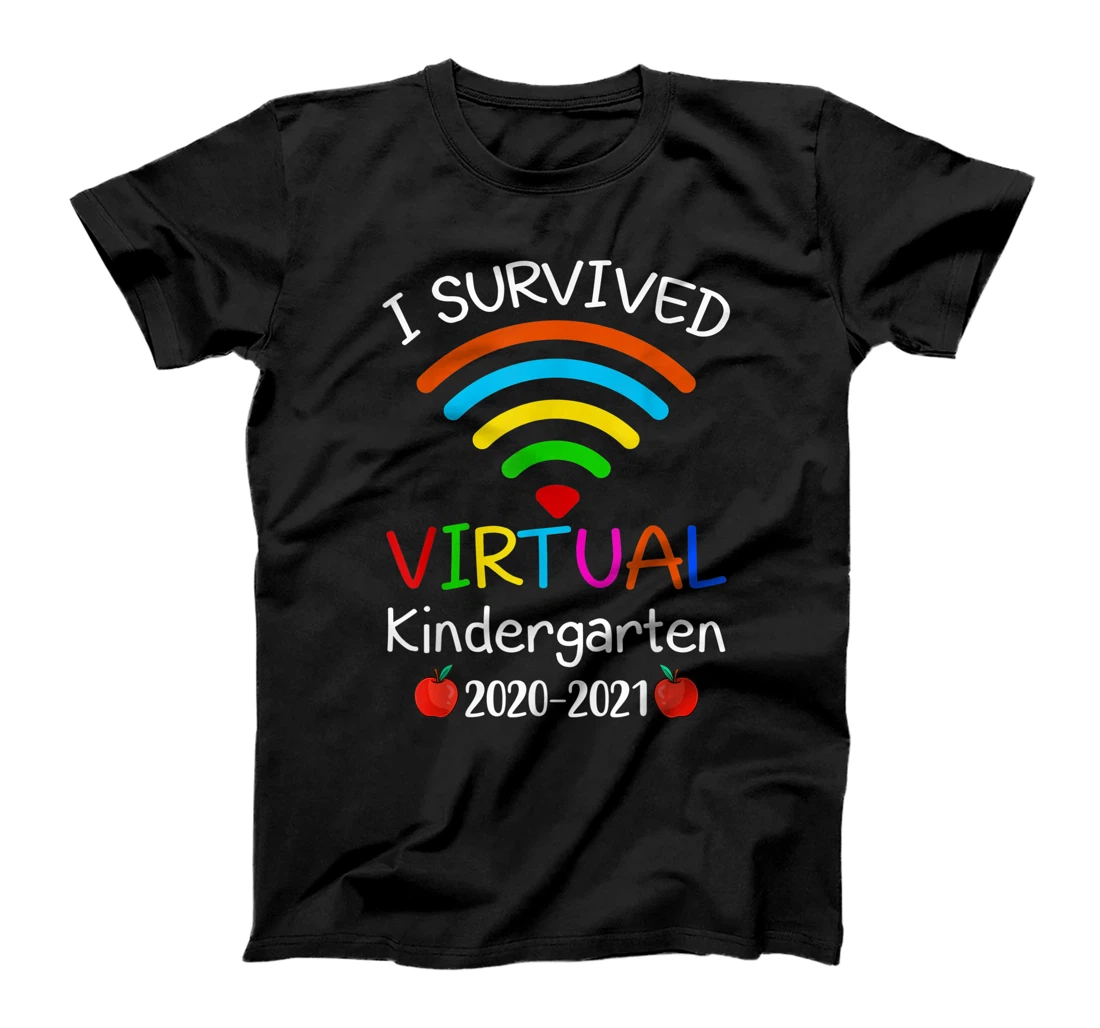 Personalized I Survived Virtual Kindergarten End of Year Distance Learnin T-Shirt, Kid T-Shirt and Women T-Shirt