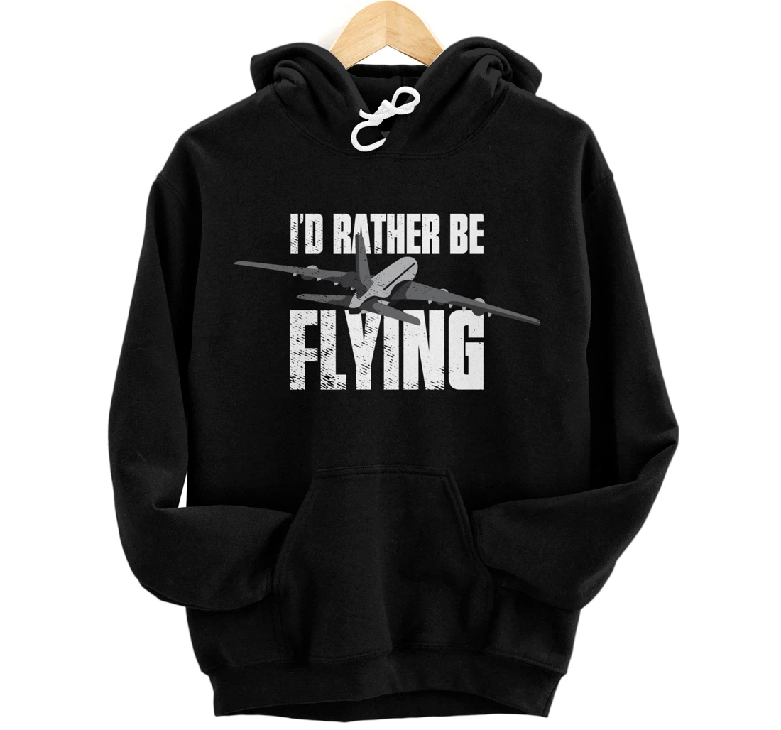 Personalized Airplane Aviation Aircraft Captain Pilot Pullover Hoodie