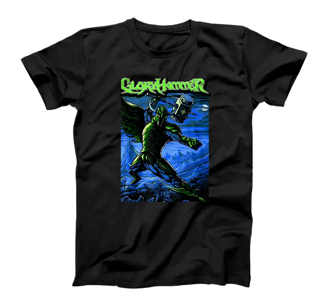 Retro Gloryhammer Playing Guitar Music Funny Band Musician T-Shirt, Kid T-Shirt and Women T-Shirt