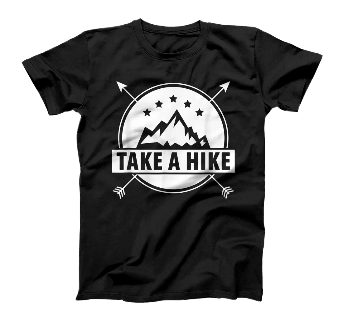 Take a hike cool white design for nature lovers T-Shirt, Women T-Shirt