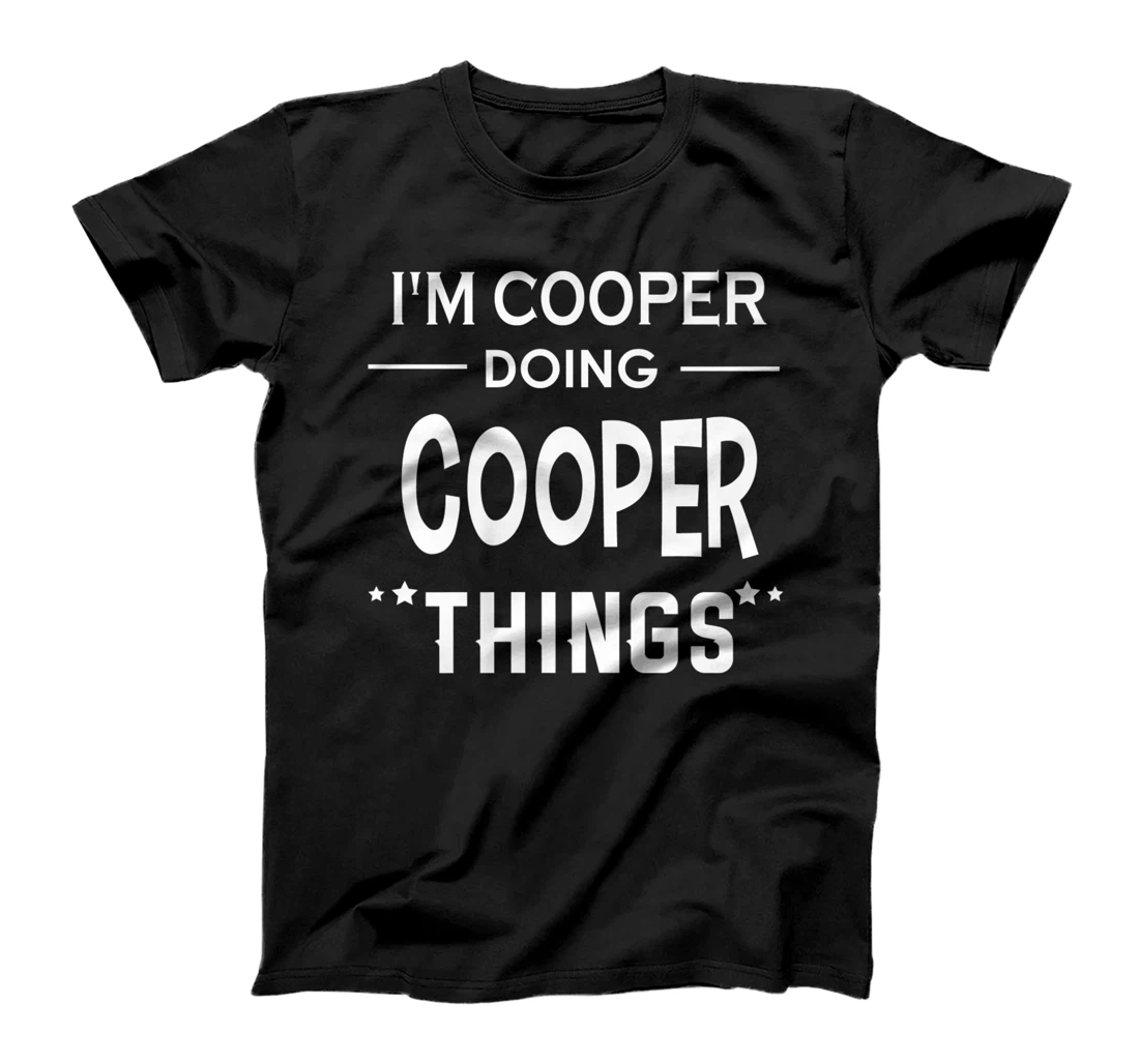 Personalized I'm Cooper Doing Cooper Things Funny First Name Premium T-Shirt, Kid T-Shirt and Women T-Shirt