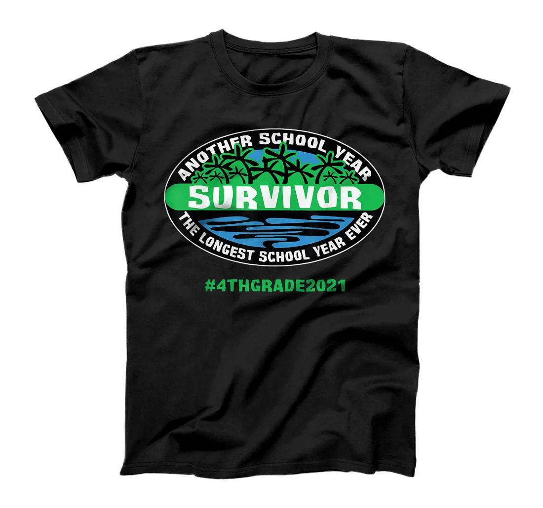 THE LONGEST SCHOOL YEAR EVER 4th Grade 2021 Teacher T-Shirt, Women T-Shirt