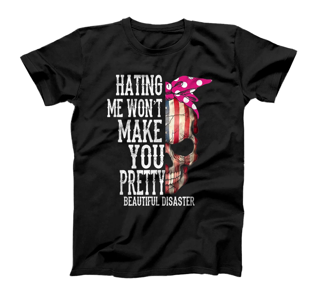 Skull Hating Me Won't Make You Pretty Essential T-Shirt, Women T-Shirt