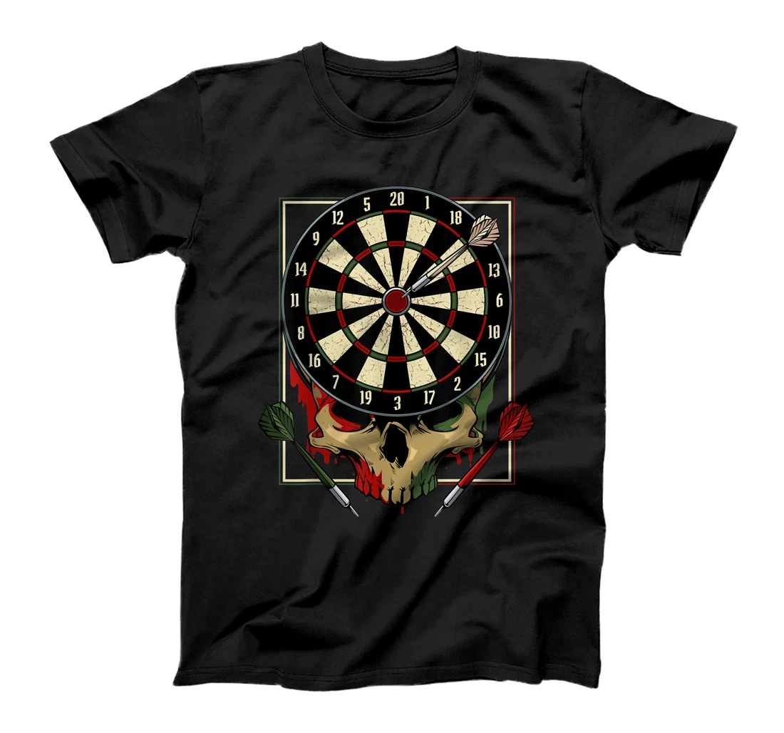 Dart Player Skull Arrow Dartboard Bullseye Bulls Eye Team T-Shirt, Women T-Shirt