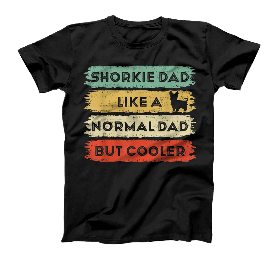 Personalized Mens Shorkie Dad Father's Day Shirt-Shorkie Breed T-Shirt