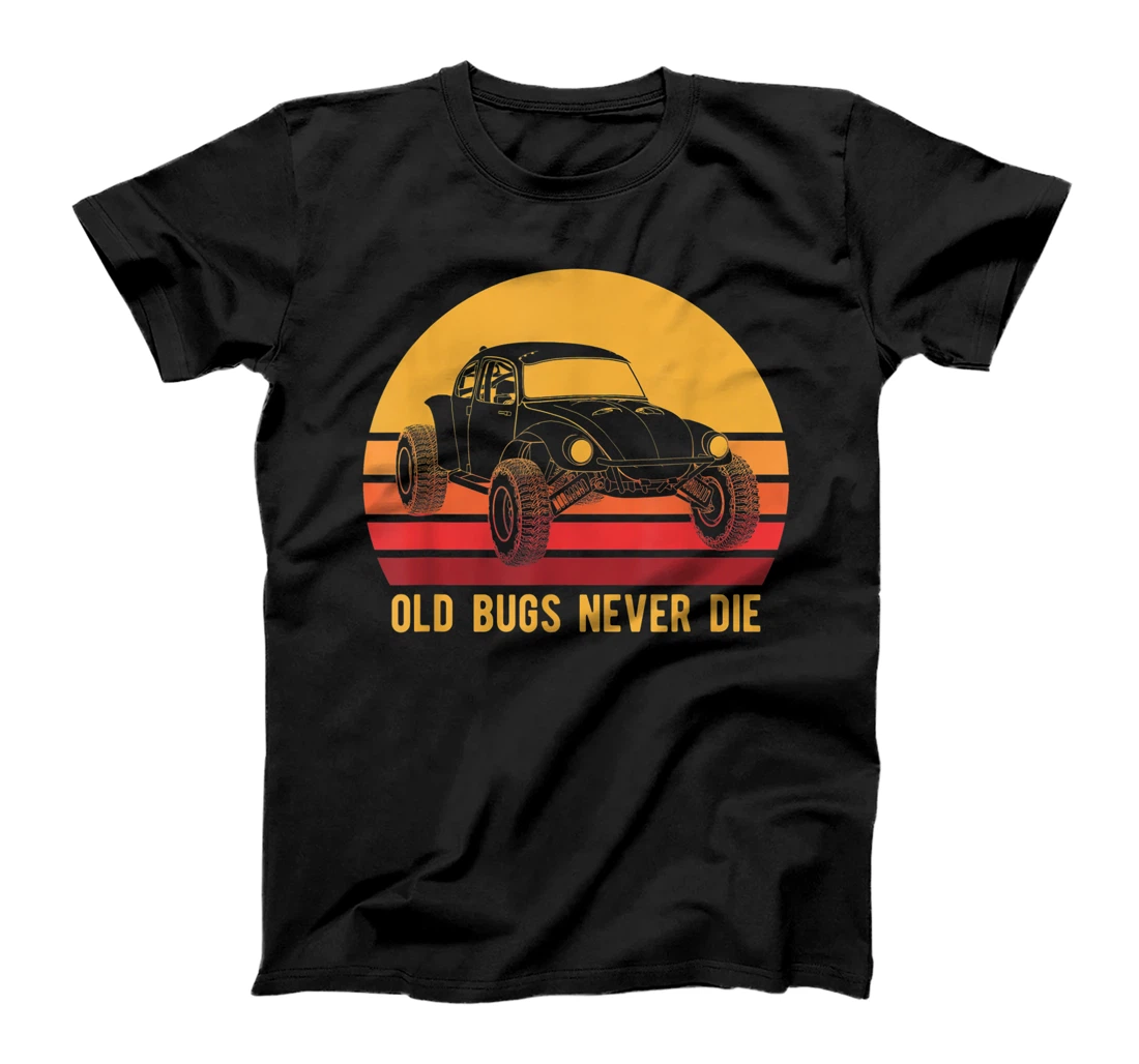 Personalized Vintage Baja Bug Off Road Racer Retro Auto Motorsport Buggy T-Shirt, Women T-Shirt