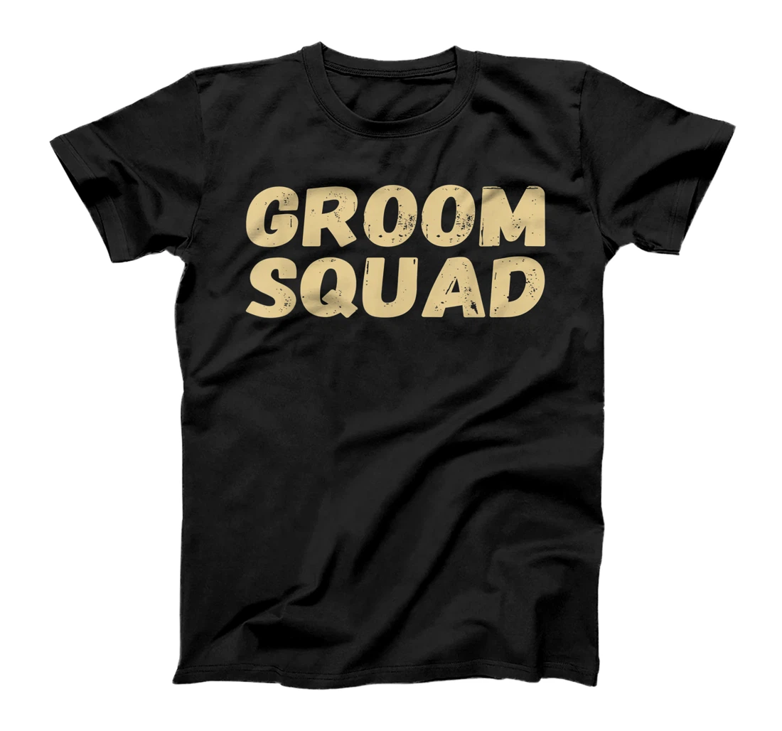 Personalized Mens Groom Squad Wedding Bachelor Party T-Shirt