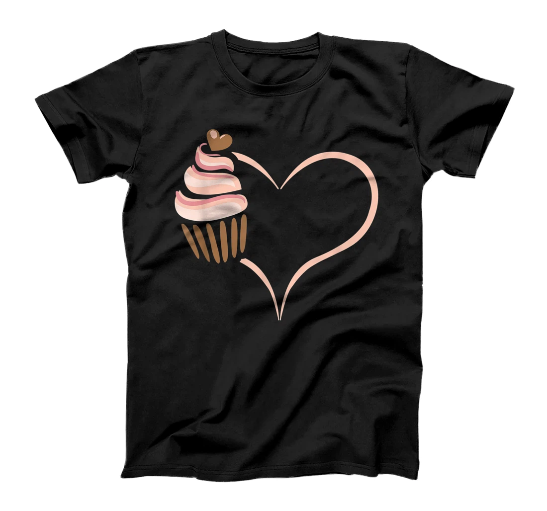 baking cupcake heart funny cute bakery muffin cooking funny T-Shirt, Kid T-Shirt and Women T-Shirt