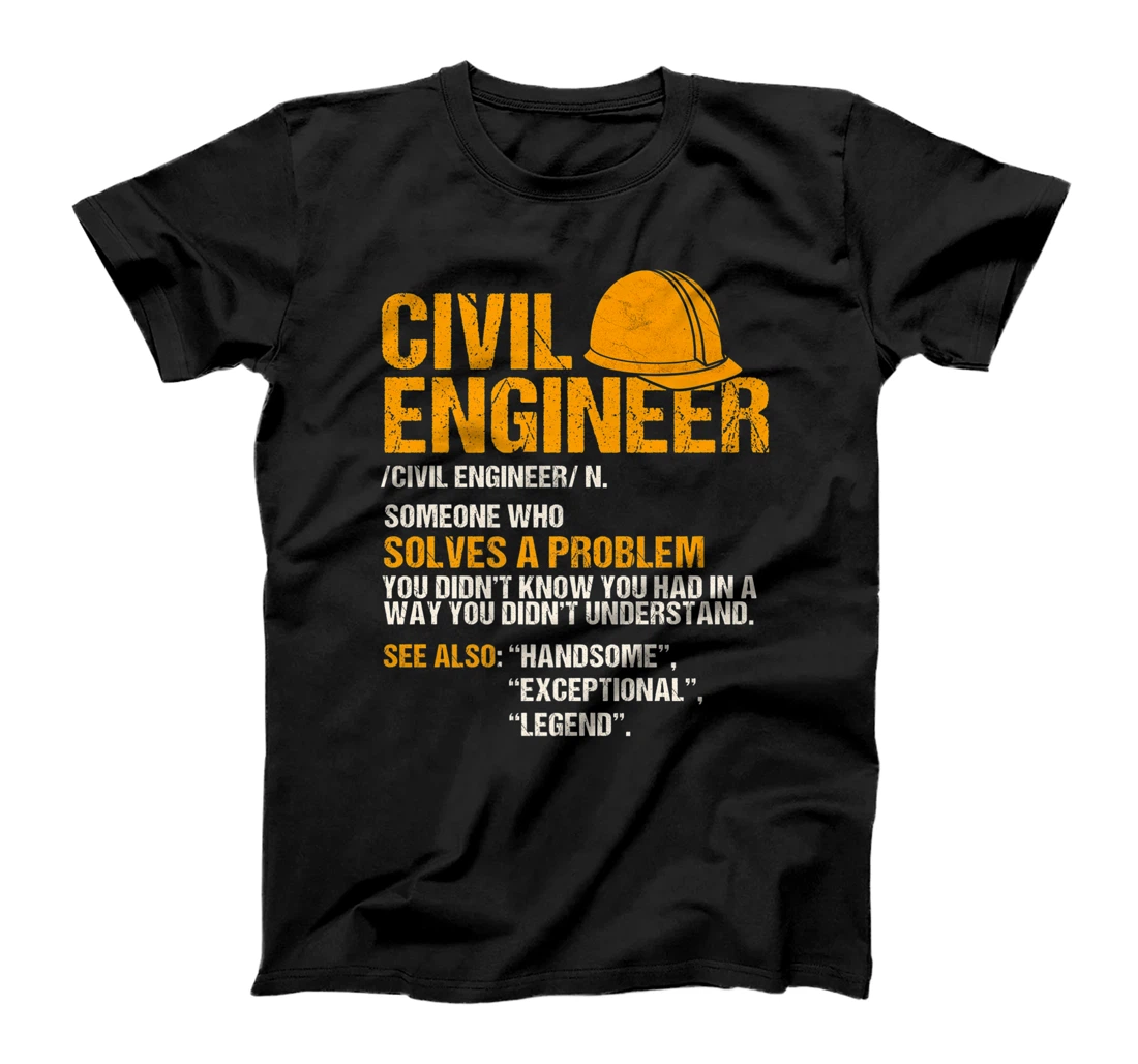 Civil Engineer Funny Definition Engineering Premium T-Shirt, Women T-Shirt