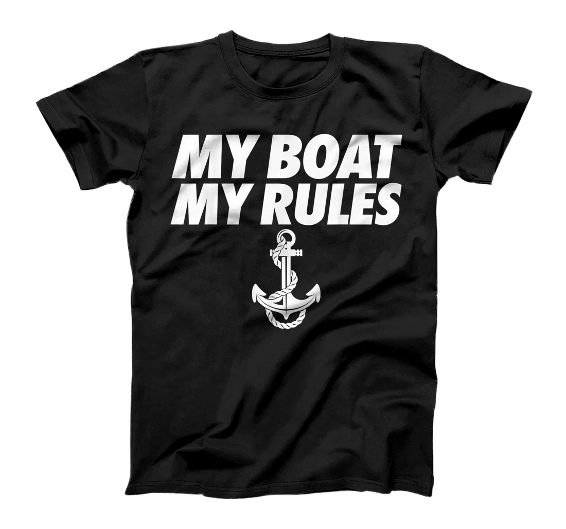 Personalized My BOAT My RULES Funny Boat Captain T-Shirt, Kid T-Shirt and Women T-Shirt