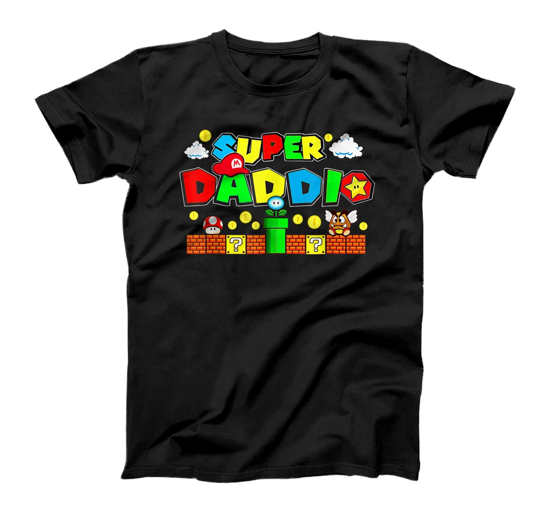 Personalization Super Dad.dio Funny Video Gaming For Father T-Shirt, Kid T-Shirt and Women T-Shirt