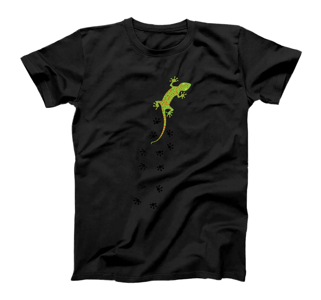 Crested Leopard Gecko Retro Graphic Lizard Tracks Reptiles T-Shirt, Kid T-Shirt and Women T-Shirt