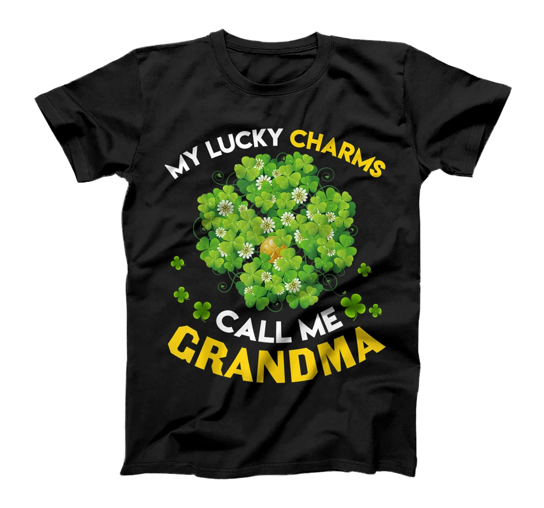 My Lucky Charms Call Me Grandma Patricks Day T-Shirt, Women T-Shirt