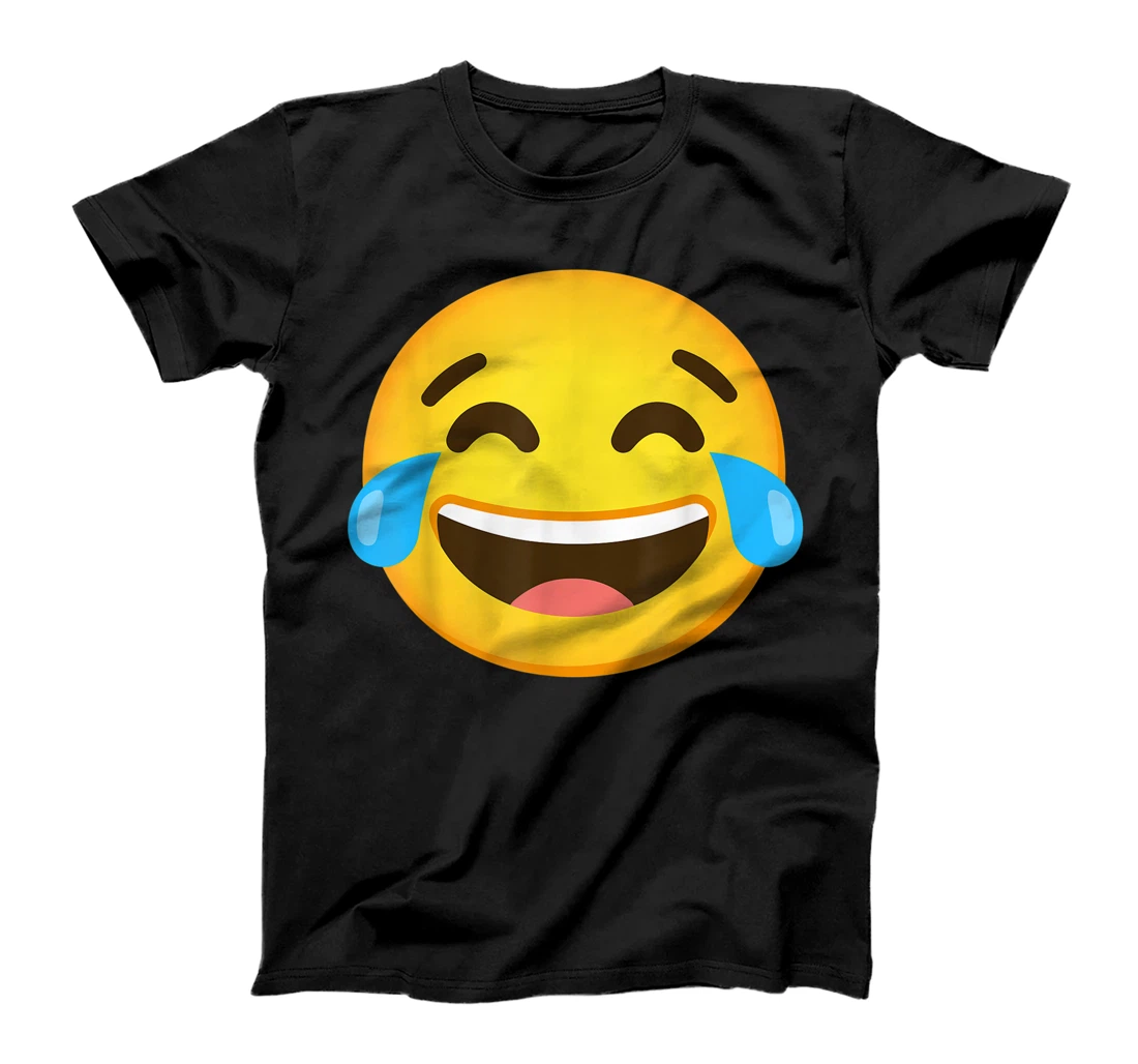 Emoji Laughing Tears Face with Tears of Joy Gift T-Shirt, Kid T-Shirt and Women T-Shirt