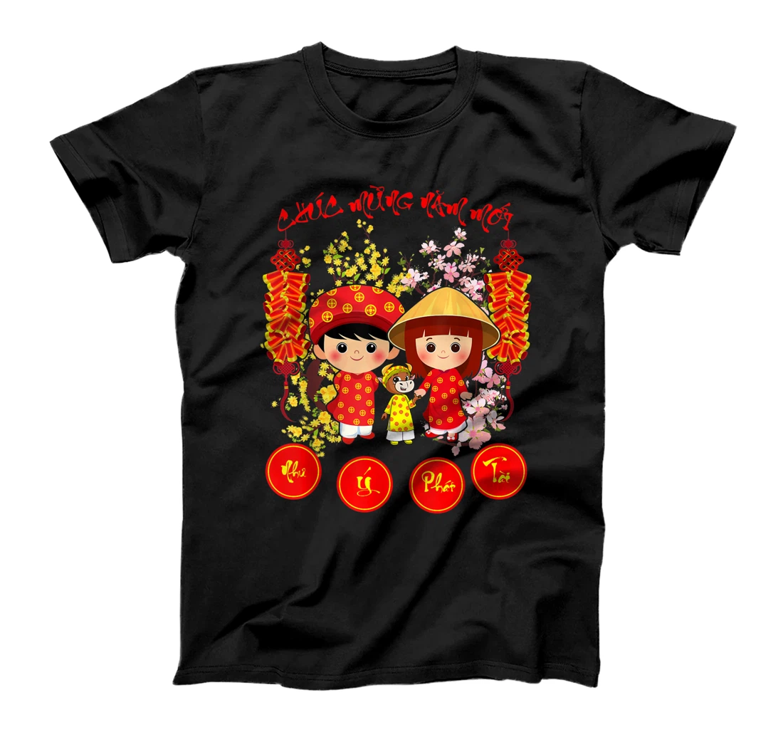Personalized Chuc Mung Nam Moi 2021 Year Of the Ox Vietnamese Tet Gifts T-Shirt, Kid T-Shirt and Women T-Shirt
