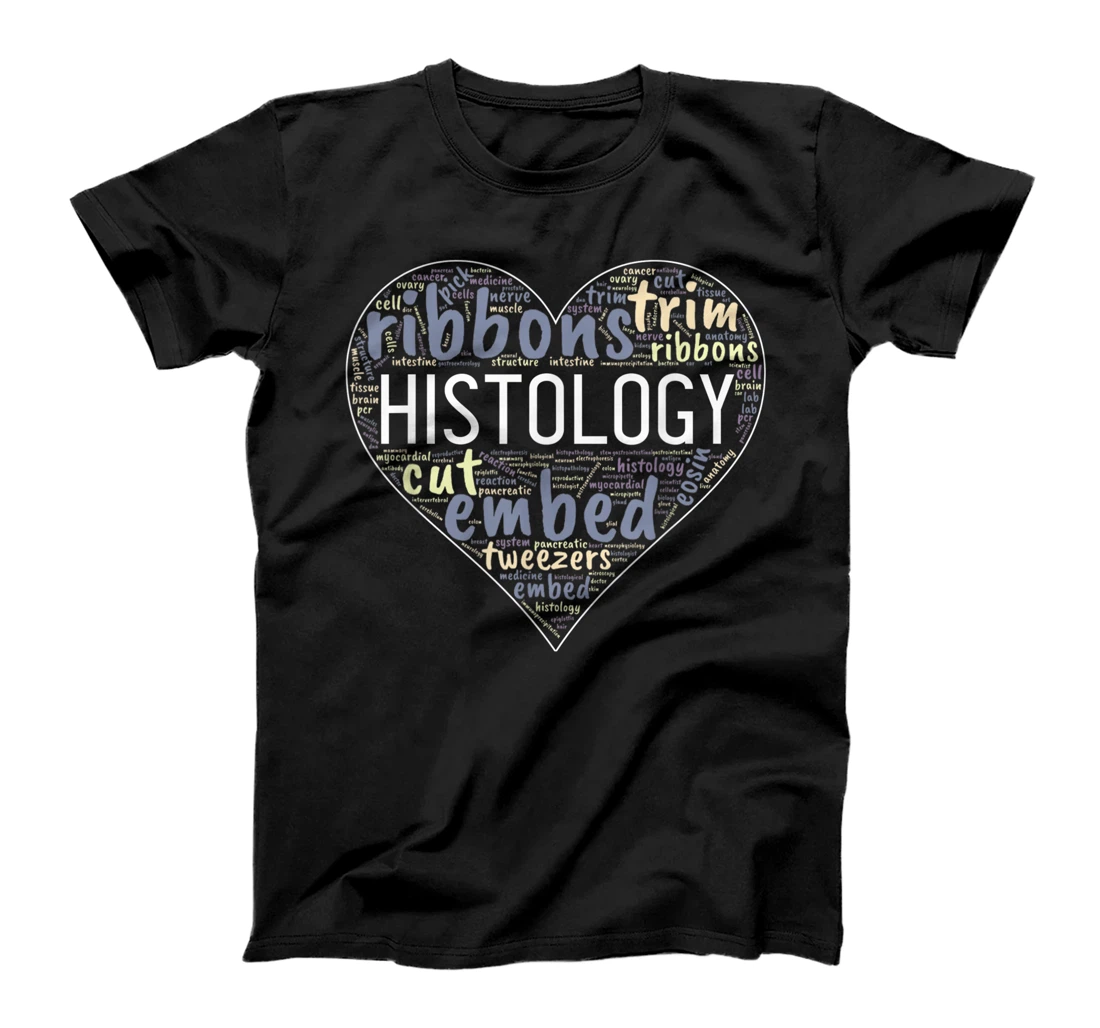 Personalized Histology Histotechnician Blue Heart Words Text Definition T-Shirt, Kid T-Shirt and Women T-Shirt