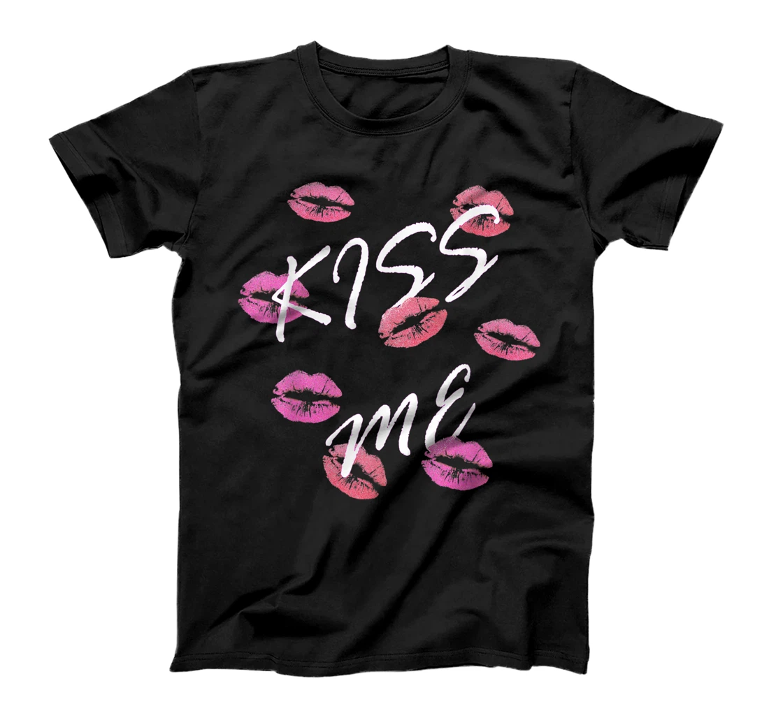 Personalized Kiss Me Valentine's Day T-Shirt, Women T-Shirt