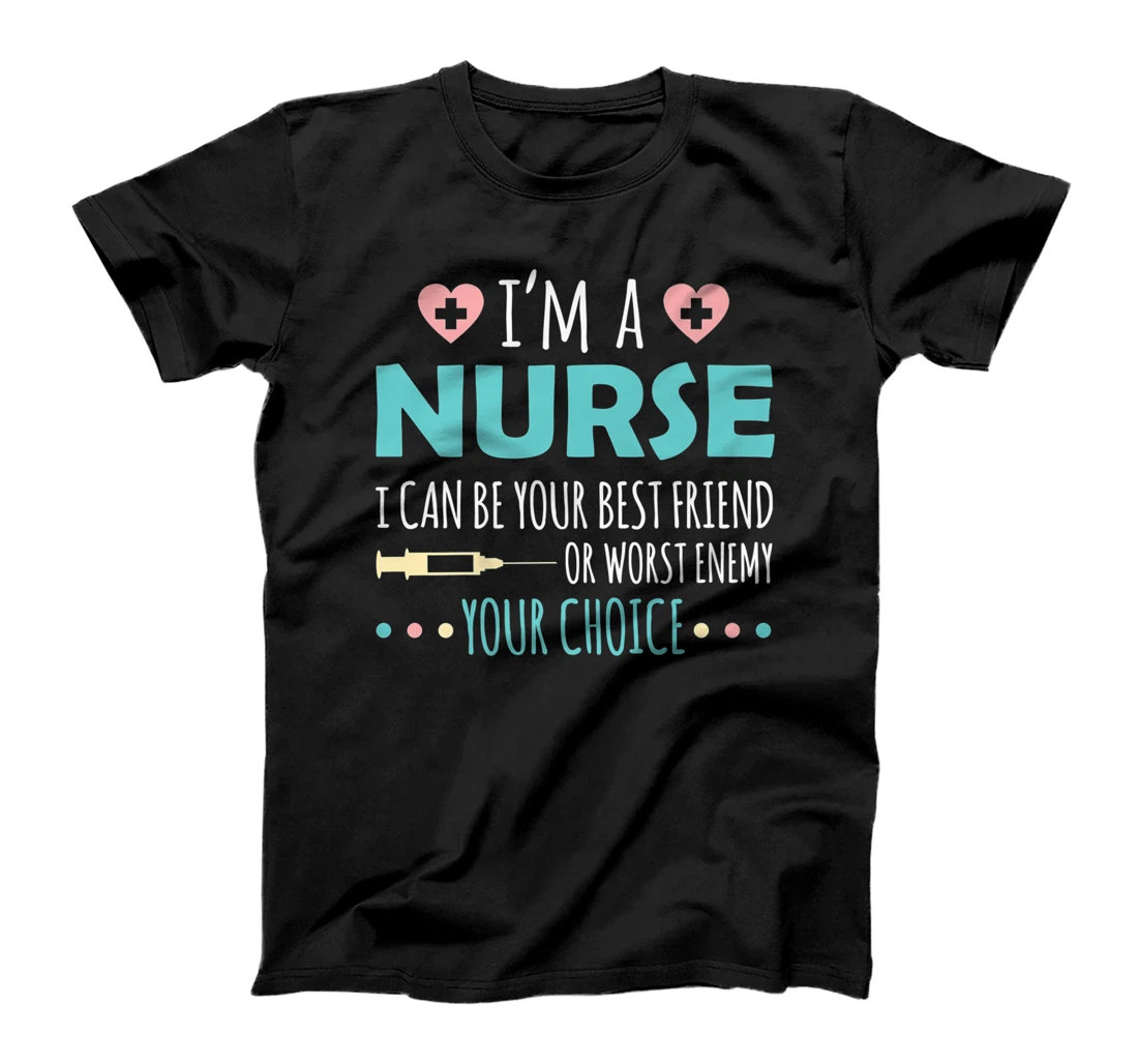 Personalized Nurse Shirt Nurses Your Friend Or Enemy Funny Gift Women Premium T-Shirt, Women T-Shirt