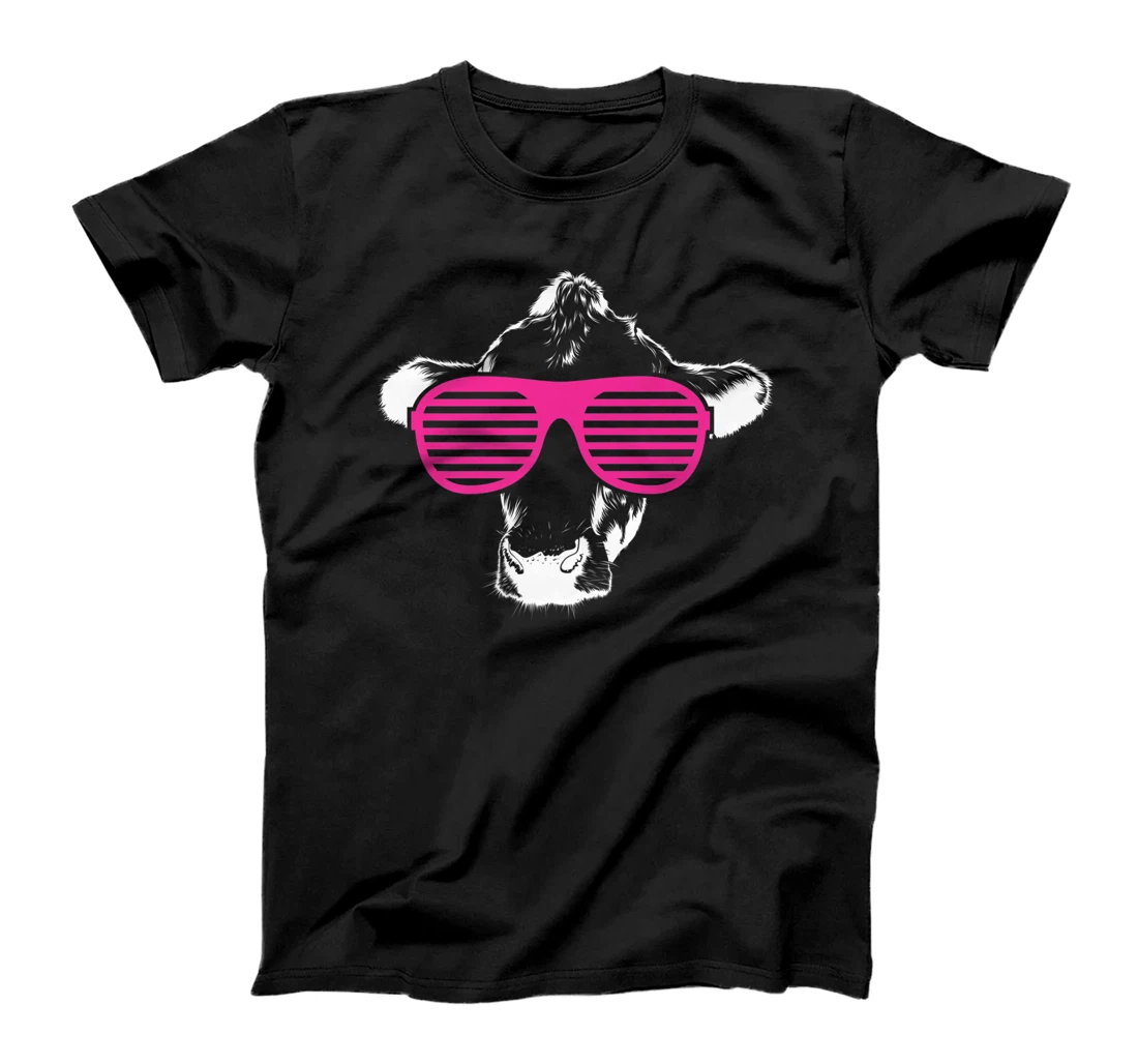 Personalized Cow Funny Sunglasses Vintage Retro Dairy Farm Cattle Livesto Premium T-Shirt, Kid T-Shirt and Women T-Shirt