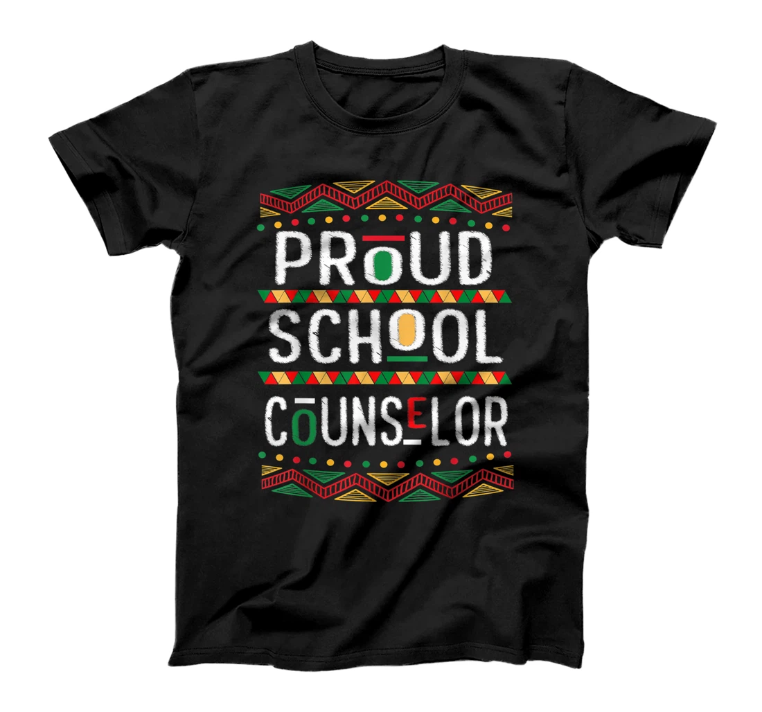 Personalized Proud School Counselor Africa Pride Black History Month T-Shirt, Kid T-Shirt and Women T-Shirt