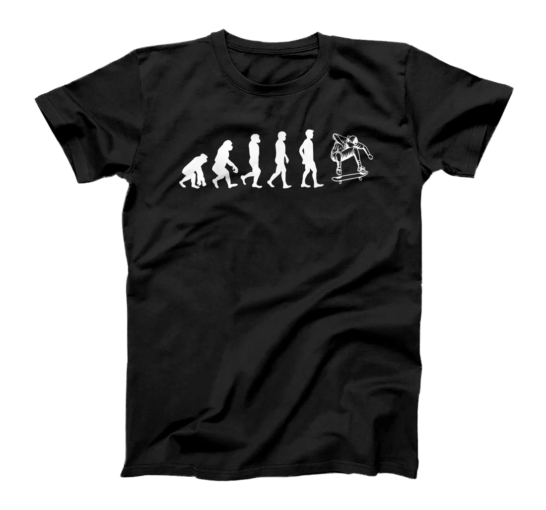 Personalized Evolution Skateboarding Ollie FS 180 Kickflip Heelflip T-Shirt, Kid T-Shirt and Women T-Shirt