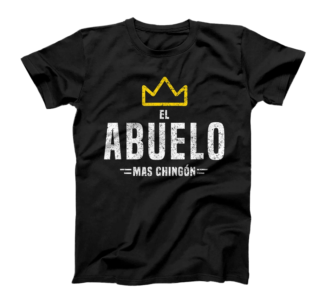 Personalized Mens El Abuelo Mas Chingon Spanish Fathers Day T-Shirt