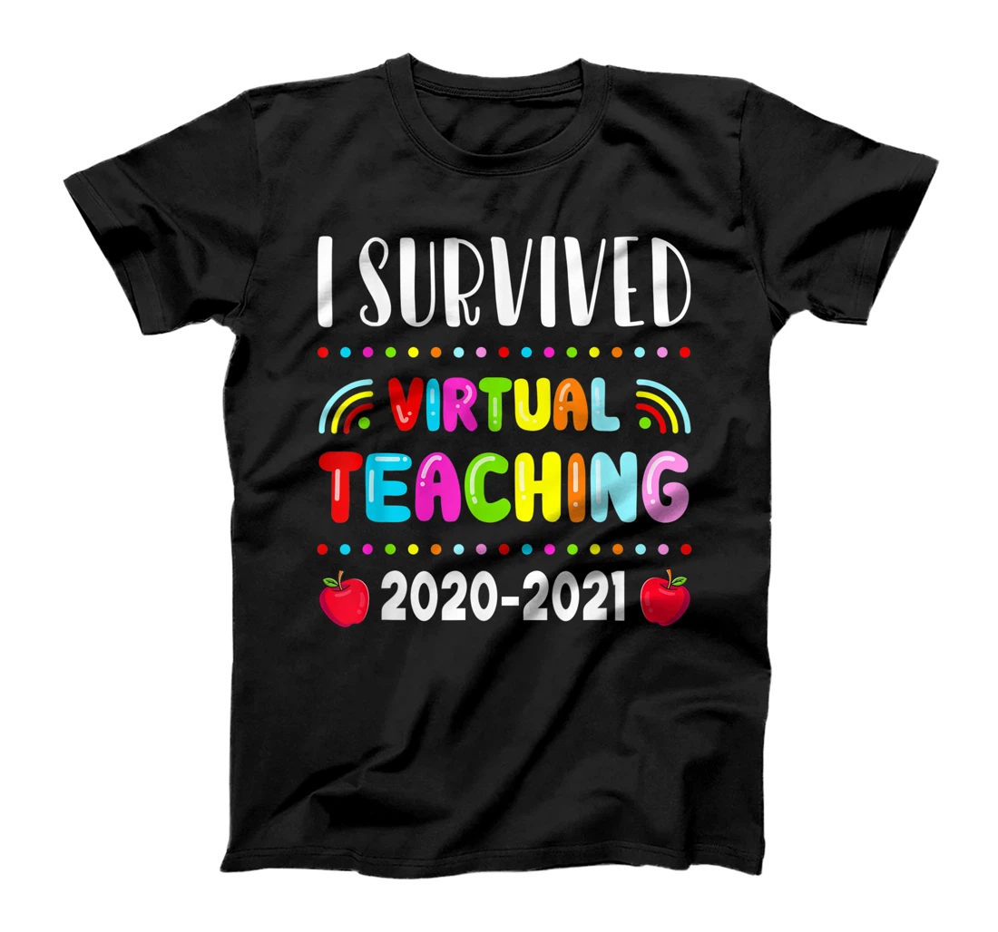 Personalized Funny I Survived Virtual Teaching End Of Year Teacher Remote T-Shirt