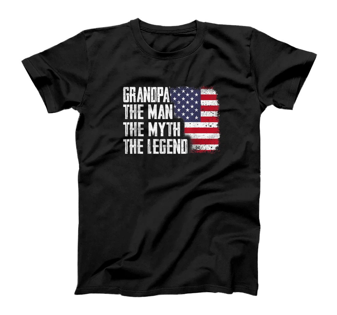 Personalized Mens Grandpa - The Legend Father's Day T-Shirt