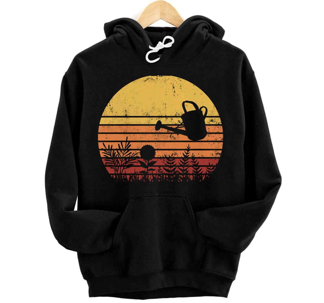 Gardening Retro Watering Gardener Bed Garden Worker Pullover Hoodie