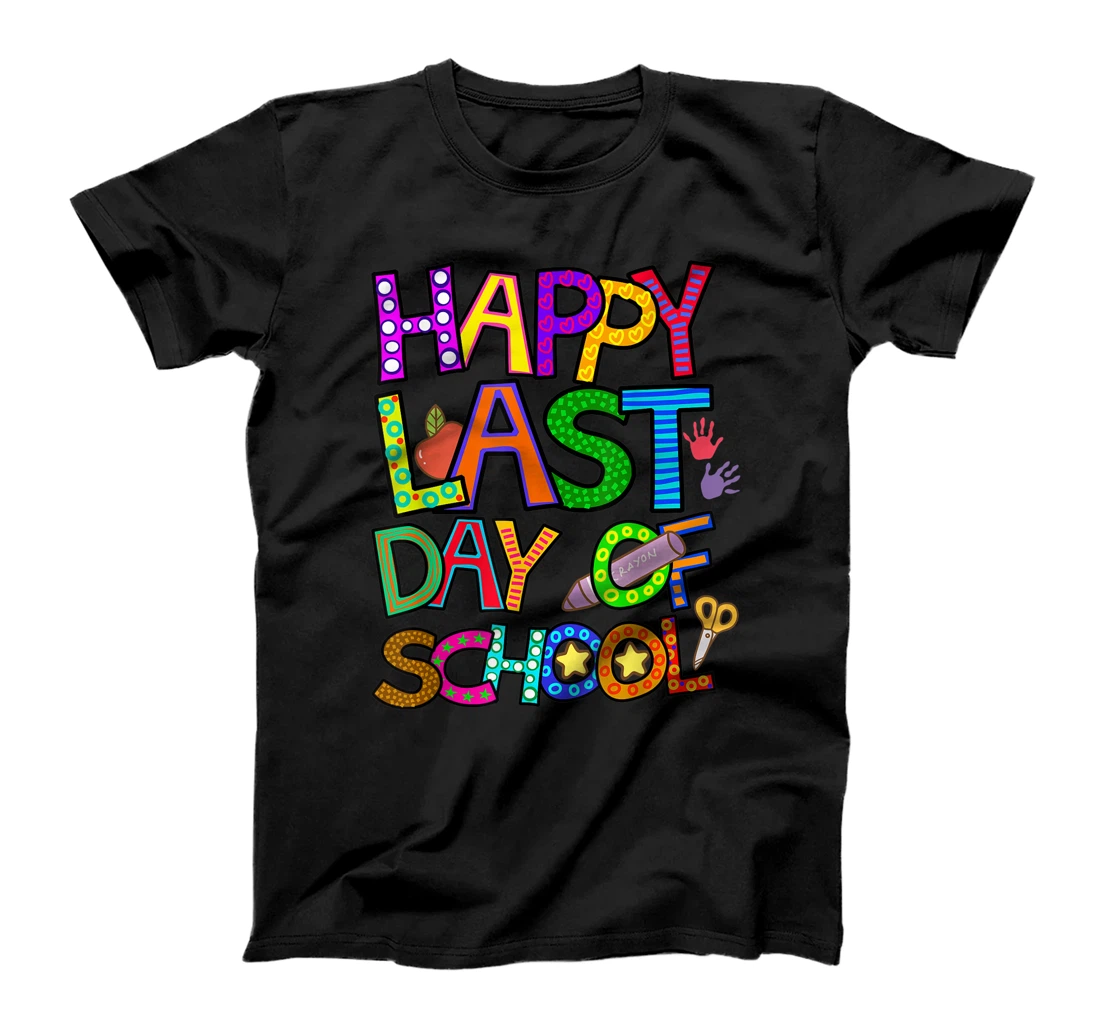 Personalized Happy Last Day of School for Teachers Kindergarten Summer T-Shirt