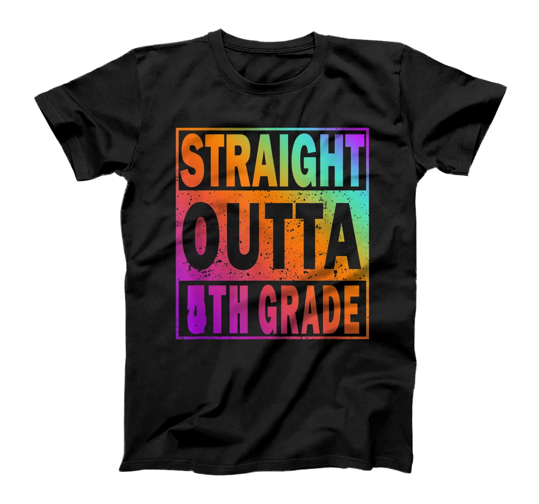Personalized Straight Outta Fifth Grade Shirt 5th Grade Great Graduation T-Shirt