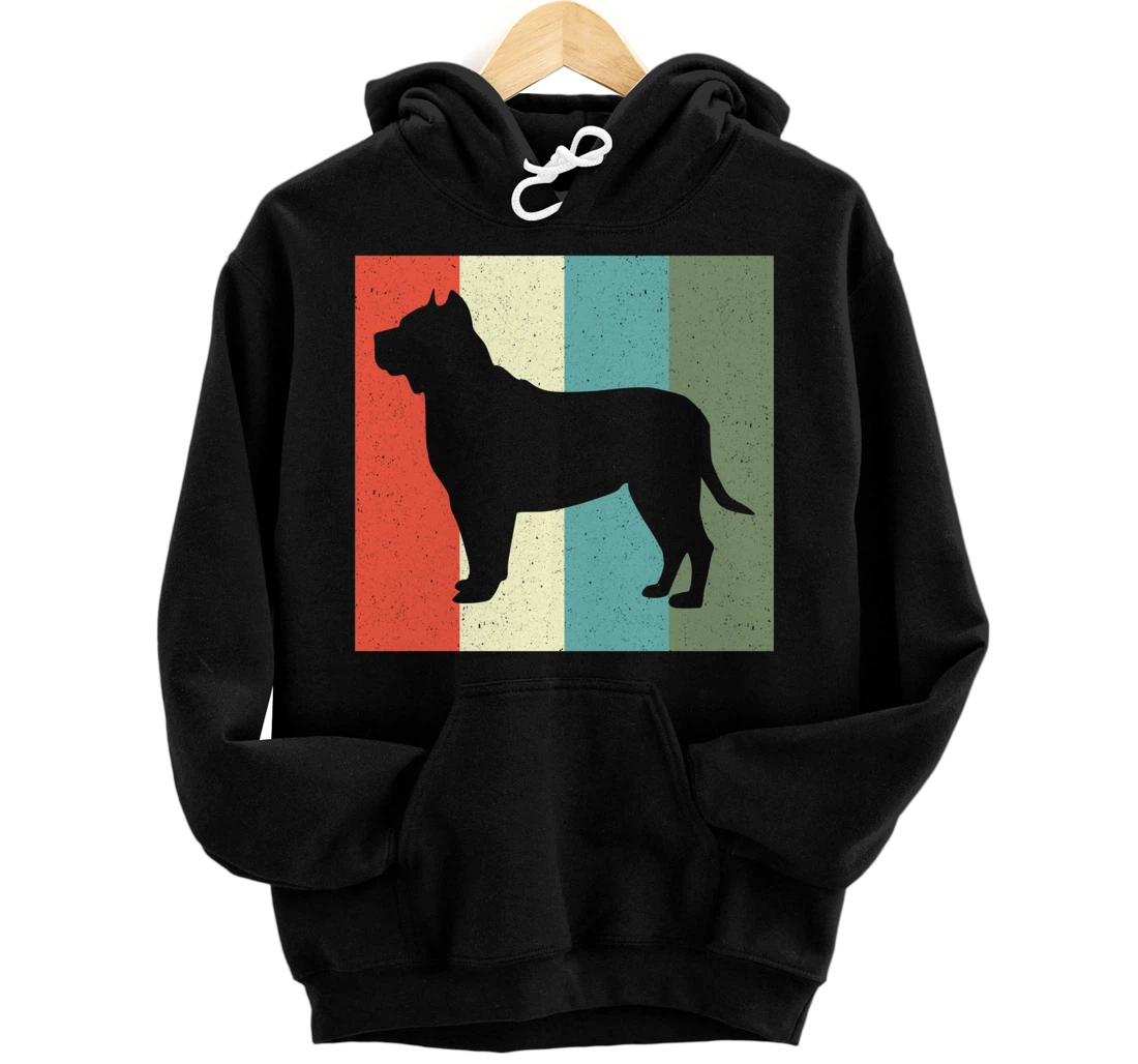 Personalized Vintage Retro American Pit Bull Terrier Dog for Men & Women Pullover Hoodie