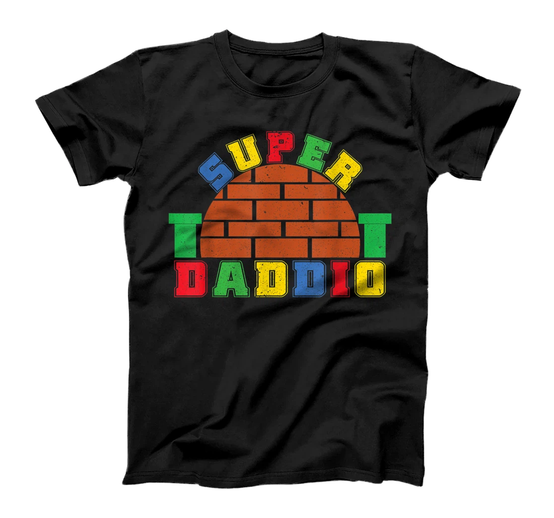 Funny Super Daddio, Video Game Lover, Father's Day T-Shirt