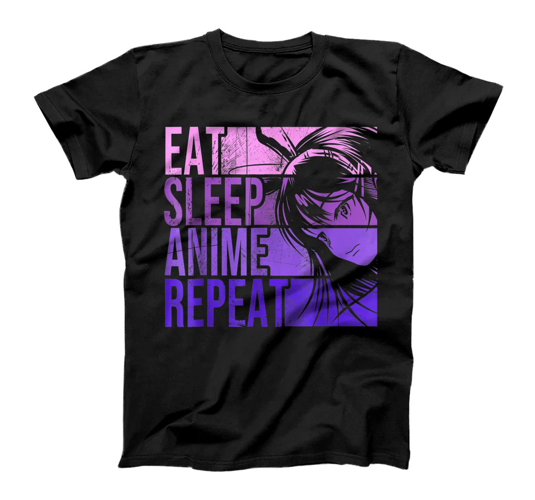 Eat Sleep Anime Repeat Tee - Anime Lovers Gifts Idea Girls T-Shirt