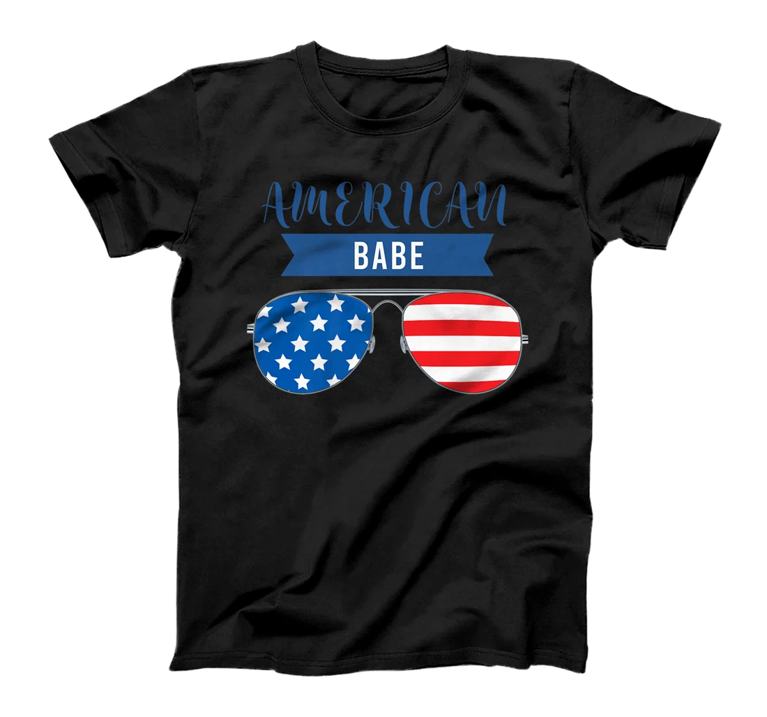 Sunglasses American Cool Babe Independence USA Country Premium T-Shirt