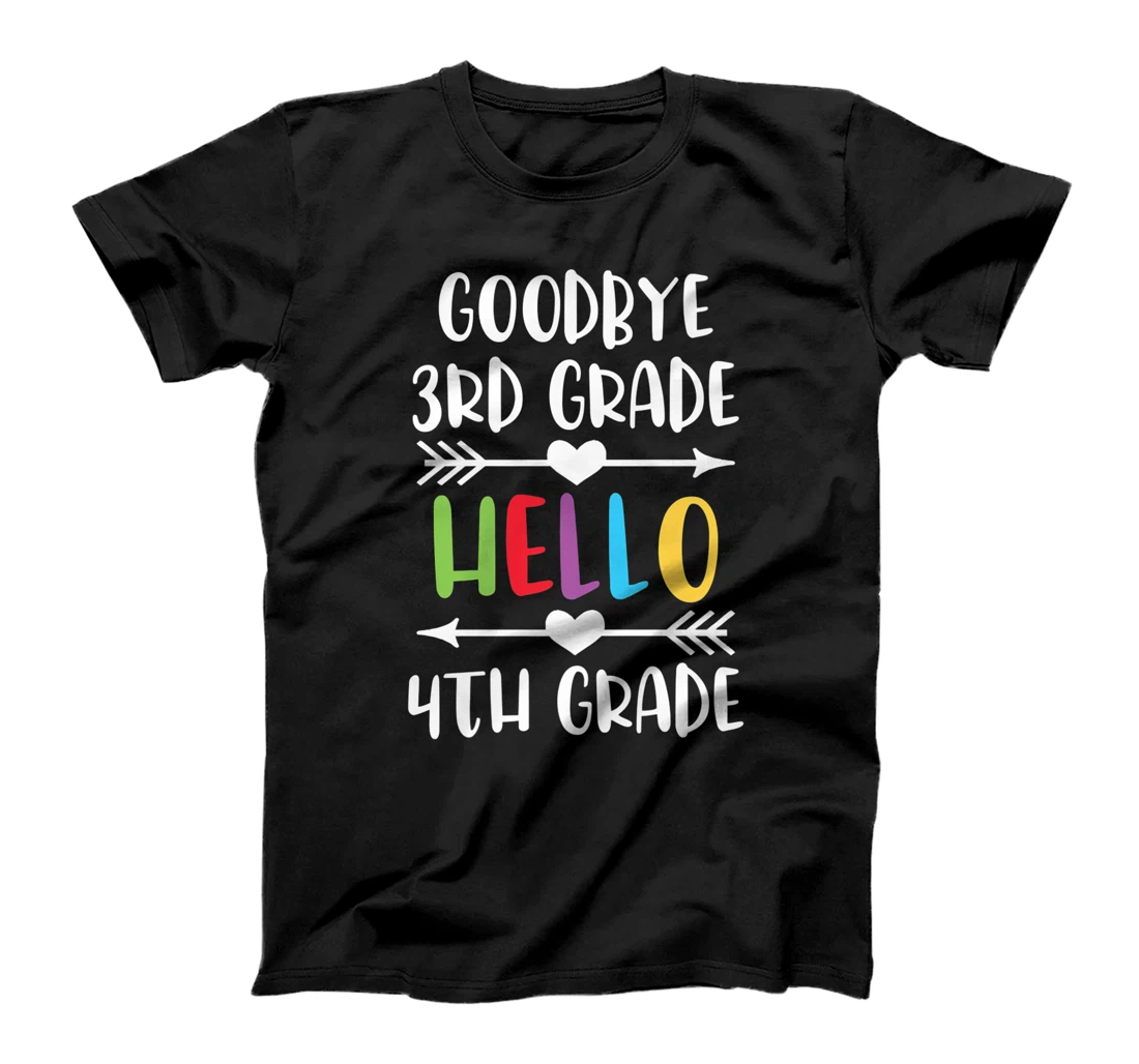 Goodbye 3rd Grade Hello 4th Grade Last day Of School Premium T-Shirt